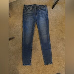 American Eagle Outfitters Women's Skinny Jeans - Dark Blue